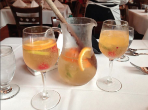 Sangria Di Cava, a refreshing sparking white sangria, is perfect for brunch!