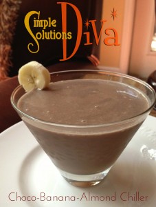 Choco-Banana-Almond Chiller from SimpleSolutionsDiva.com.