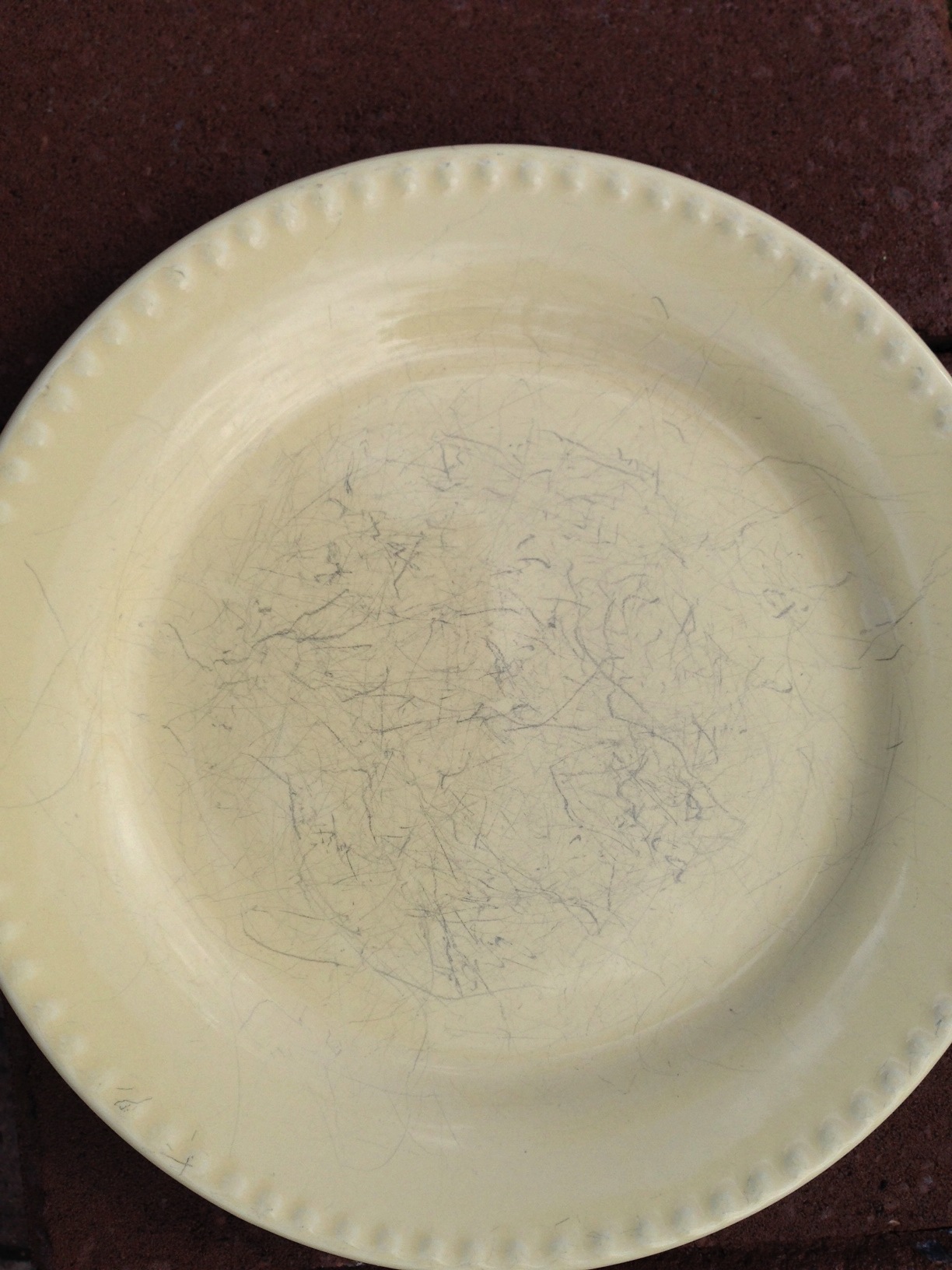 What the heck are those dark marks on my dishes?! (And how to get rid of them!) From SimpleSolutionsDiva.com.