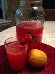Homemade Strawberry Lemonade!