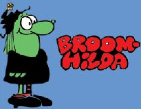 Broom-Hilda, Created by Russell Myers.